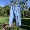 EVERYWHERE fringed skyblue pants